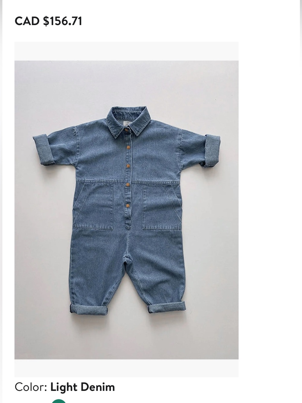 The Simple Folk Denim Boiler Suit